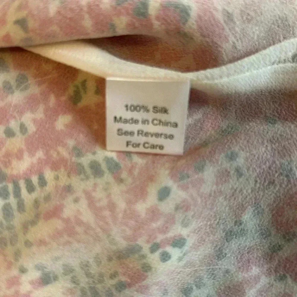 Parker Women's 100% Silk Cross Back Tank Top Animal Print Bling Pink Tan Small - Picture 7 of 10